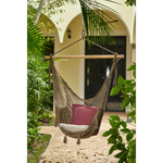 Mayan Legacy Extra Large Outdoor Cotton Mexican Hammock Chair in Cedar Colour - Home & Garden > Hammocks