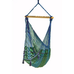 Mayan Legacy Extra Large Outdoor Cotton Mexican Hammock Chair in Caribe Colour - Home & Garden > Hammocks