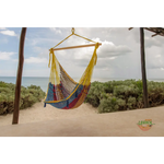 Mayan Legacy Extra Large Outdoor Cotton Mexican Hammock Chair in Confeti Colour - Home & Garden > Hammocks