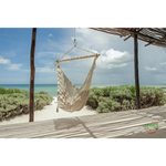 Mayan Legacy Extra Large Outdoor Cotton Mexican Hammock Chair in Cream Colour - Home & Garden > Hammocks