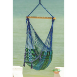 Mayan Legacy Extra Large Outdoor Cotton Mexican Hammock Chair in Caribe Colour - Home & Garden > Hammocks