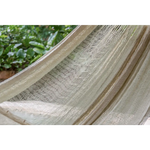 Mayan Legacy Jumbo Size Super Nylon Mexican Hammock in Cream Colour - Home & Garden > Hammocks