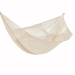 Mayan Legacy Jumbo Size Super Nylon Mexican Hammock in Cream Colour - Home & Garden > Hammocks