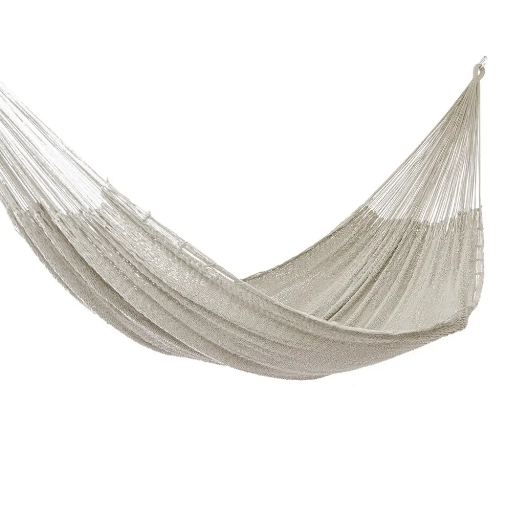 Mayan Legacy Queen Size Outdoor Cotton Mexican Hammock in Marble Colour - Home & Garden > Hammocks