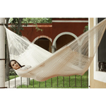 Mayan Legacy Queen Size Outdoor Cotton Mexican Hammock in Marble Colour - Home & Garden > Hammocks
