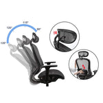 Mech Ergonomic Mesh Executive Chair with 2D Armrest - Furniture > Office