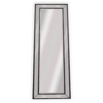Medium Black Beaded Framed Mirror - 70cm x 170cm - Home & Garden > Decor