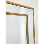 Medium Gold Beaded Framed Mirror - 70cm x 170cm - Home & Garden > Decor