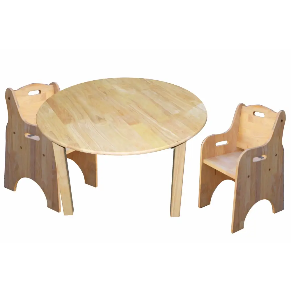 Medium round table and 2 toddler chairs - Baby & Kids > Kid’s Furniture