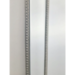 Medium Silver Beaded Framed Mirror - 70cm x 170cm - Home & Garden > Decor