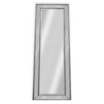Medium Silver Beaded Framed Mirror - 70cm x 170cm - Home & Garden > Decor