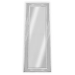 Medium White Beaded Framed Mirror - 70cm x 170cm - Home & Garden > Decor