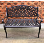 Melissa Aluminium Bench Brz - Furniture > Outdoor
