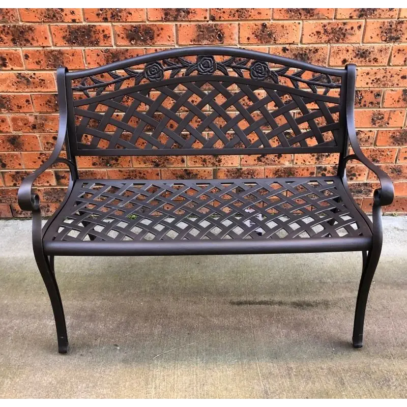 Melissa Aluminium Bench Brz - Furniture > Outdoor
