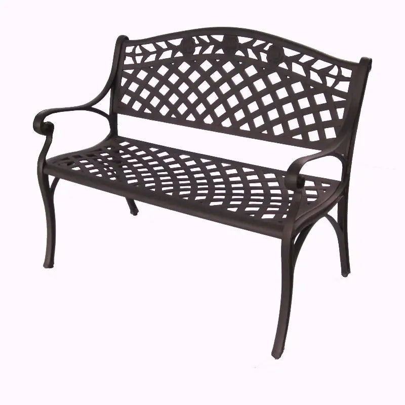 Melissa Aluminium Bench Brz - Furniture > Outdoor