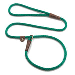 Mendota British Style Slip Leash - Length 1/2in x 4ft(13mm x 1.2m) - Kelly Green - Pet Care > Dog Supplies > Dog