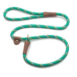 Mendota British Style Slip Leash - Length 1/2in x 4ft(13mm x 1.2m) - Kelly Green Confetti - Pet Care > Dog Supplies >