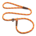 Mendota British Style Slip Leash - Length 1/2in x 4ft(13mm x 1.2m) - Diamond - Amber - Pet Care > Dog Supplies > Dog