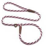 Mendota British Style Slip Leash - Length 1/2in x 6ft(13mm x 1.8m) - Twist - Pink Chocolate - Pet Care > Dog Supplies >