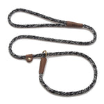 Mendota British Style Slip Leash - Length 3/8in x 4ft(10mm x 1.2m) - Salt and Pepper - Pet Care > Dog Supplies > Dog