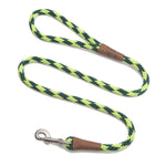Mendota Clip Leash Large - lengths 1/2in x 6ft(13mm x1.8m) Made in the USA - Diamond - Jade - Pet Care > Dog Supplies >