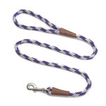 Mendota Clip Leash Large - lengths 1/2in x 6ft(13mm x1.8m) Made in the USA - Diamond - Amethyst - Pet Care > Dog