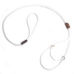 Mendota Martingale Dog Show Leash - Medium 10-18(25cm-36cm) - Made in the USA - White - Pet Care > Dog Supplies > Dog