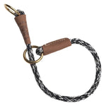 Mendota Products Dog Command Rope Slip Collar 20in (51cm) - Made in the USA - Salt and Pepper - Pet Care > Dog Supplies