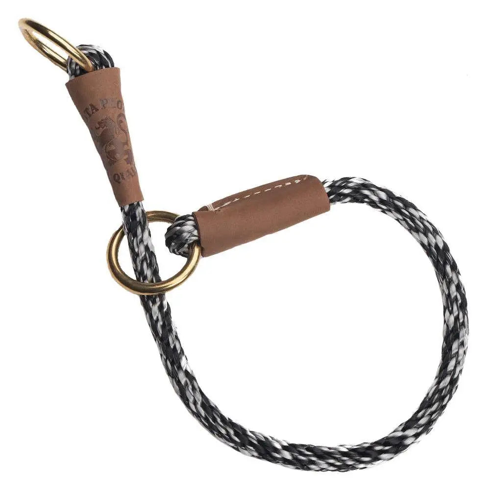 Mendota Products Dog Command Rope Slip Collar 22in (56cm) - Made in the USA - Salt and Pepper - Pet Care > Dog Supplies
