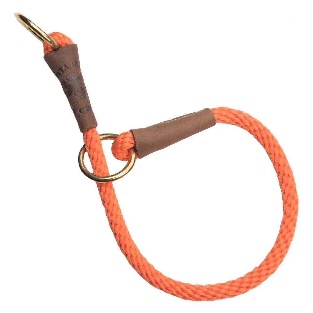 Mendota Products Dog Command Rope Slip Collar 26in (66cm) - Made in the USA - Orange - Pet Care > Dog Supplies > Dog