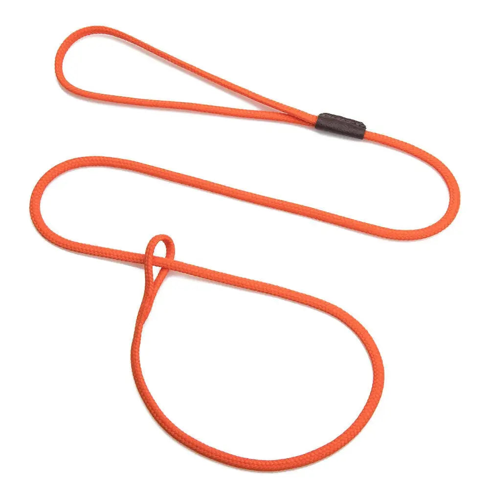 Mendota Show Loop Leash/Leash Lightweight ORANGE - Pet Care > Dog Supplies > Dog Collars Leads & Harnesses