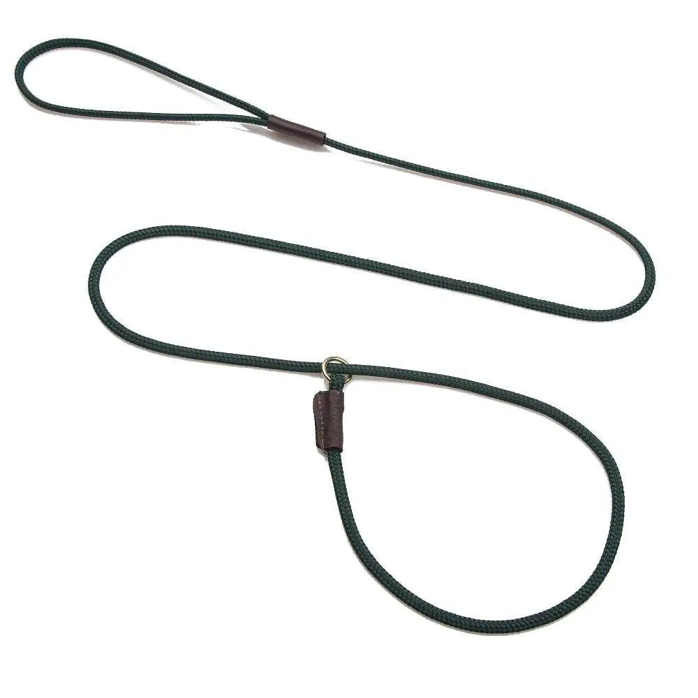 Mendota Show Slip Leash (Lightweight) HUNTER GREEN - Pet Care > Dog Supplies > Dog Collars Leads & Harnesses