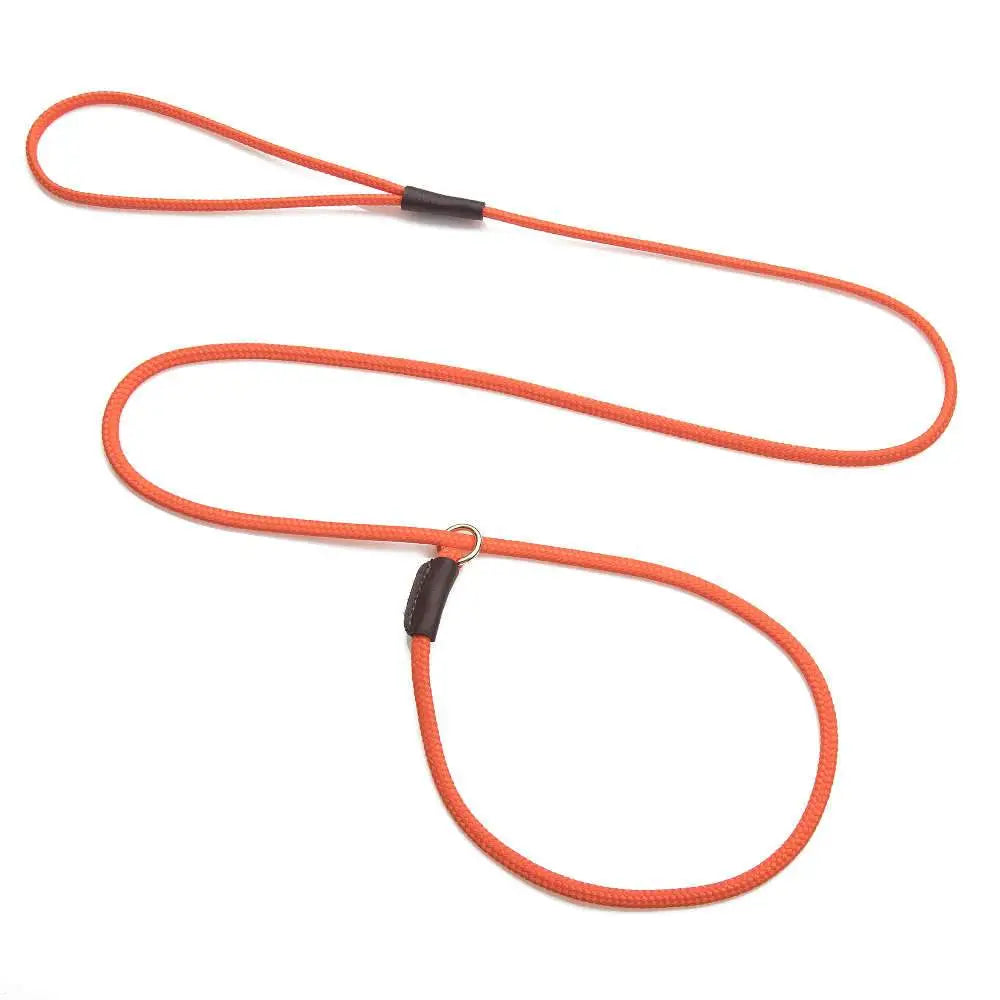Mendota Show Slip Leash (Lightweight) ORANGE - Pet Care > Dog Supplies > Dog Collars Leads & Harnesses