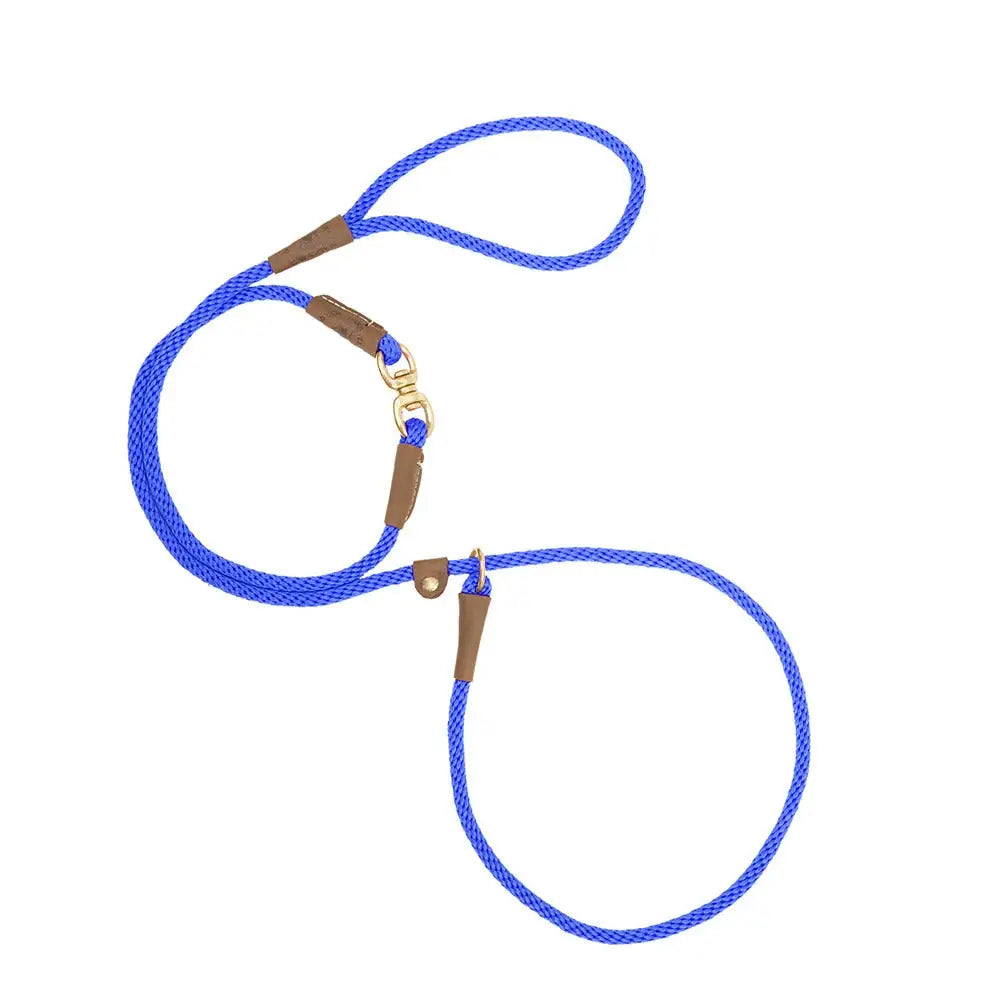 Mendota Swivel Slip Leash - Large- Made in the USA:13mm x 1.8m (1/2in x 6ft) - Blue - Pet Care > Dog Supplies > Dog
