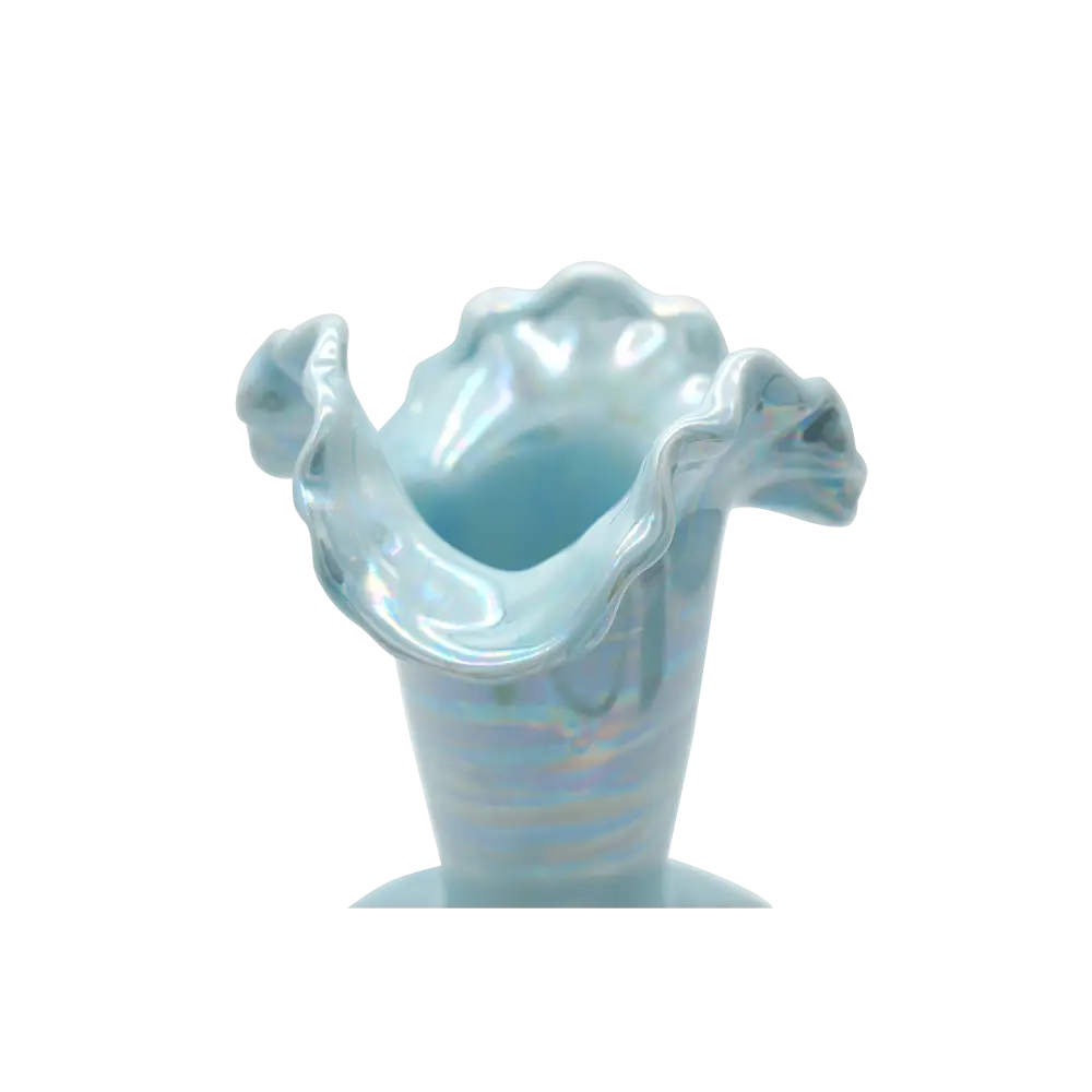 Mermaid Iridescent Ceramic Vase Blue - Home & Garden > Decor