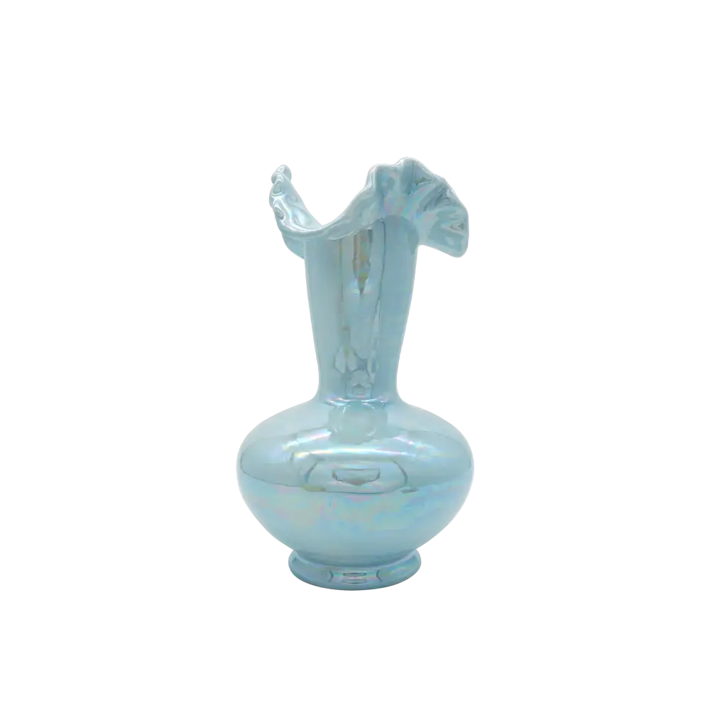 Mermaid Iridescent Ceramic Vase Blue - Home & Garden > Decor