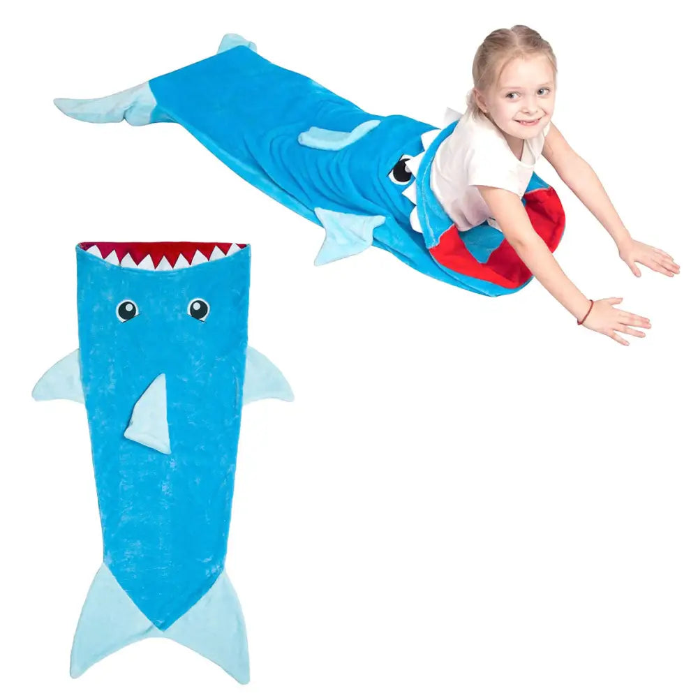 Mermaid Tail Shark Soft Blanket Throw - Home & Garden > Bedding
