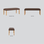 Mesi bench Ottoman - Cocoa - Furniture > Dining > Kitchen & Dining Chairs