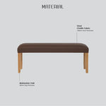 Mesi bench Ottoman - Cocoa - Furniture > Dining > Kitchen & Dining Chairs