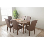 Mesi Dining Chair x2 - Cocoa Legs Mocha Colour Vinyl Upholstery - Furniture > Dining > Kitchen & Dining Chairs