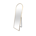 Metal Arch Gold Free Standing Mirror - 50cm x 170cm - Home & Garden > Decor