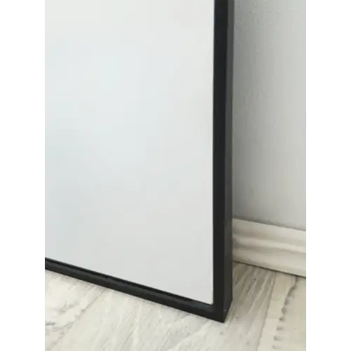 Metal Arch Mirror 80cm x 170cm - Black - Home & Garden > Decor