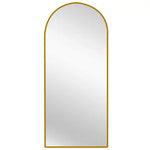 Metal Arch Mirror 80cm x 170cm - Gold - Home & Garden > Decor