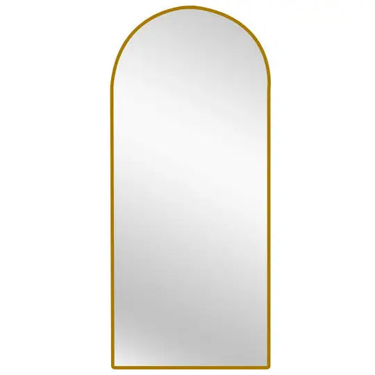 Metal Arch Mirror 80cm x 170cm - Gold - Home & Garden > Decor