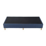Metal Bed Frame Mattress Foundation Blue – Single - Furniture > Bedroom