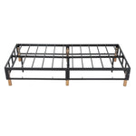 Metal Bed Frame Mattress Foundation Blue – Single - Furniture > Bedroom