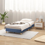 Metal Bed Frame Mattress Foundation Blue – Single - Furniture > Bedroom
