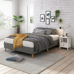 Metal Bedframe Mattress Foundation (Dark Grey) – Double - Furniture > Bedroom