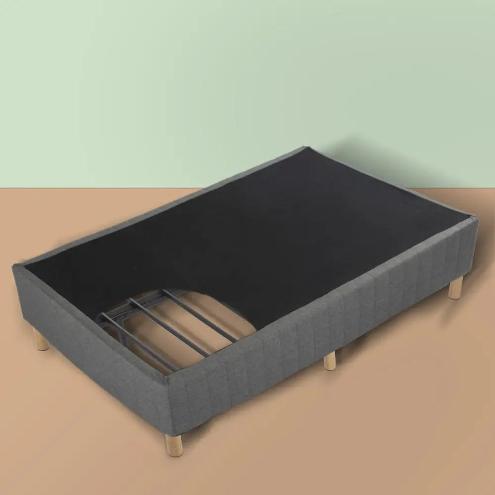 Metal Bedframe Mattress Foundation (Dark Grey) – King - Furniture > Bedroom