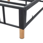 Metal Bedframe Mattress Foundation (Light Grey) – Queen - Furniture > Bedroom > Beds & Bed Frames